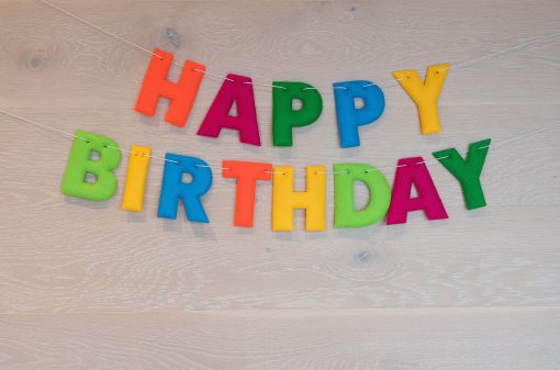 Padded Felt Happy Birthday Banner - Image 2